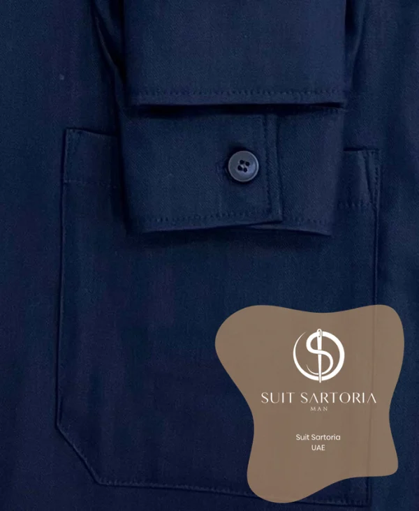 Suit Sartoria Navy Blue Linen Suit