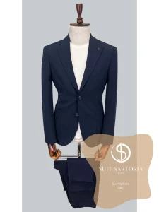 suit sartoria uae navy blue performance suit MIKbNp