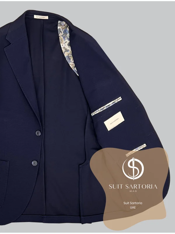 Suit Sartoria Navy Blue Polyamid Sport Suit