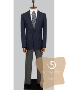 suit sartoria uae navy blue suit AA19et