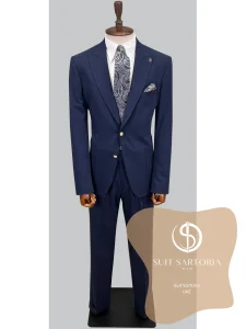 suit sartoria uae navy blue suit KZ50IP