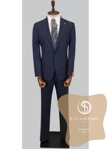 suit sartoria uae navy blue suit LasBOV