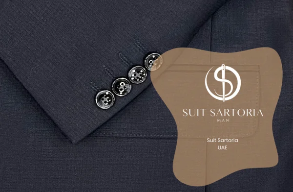 Suit Sartoria Navy Blue Suit With Reversible Vest