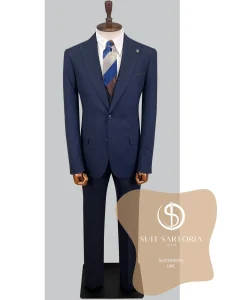 suit sartoria uae navy blue suit with reversible vest MKAqBI