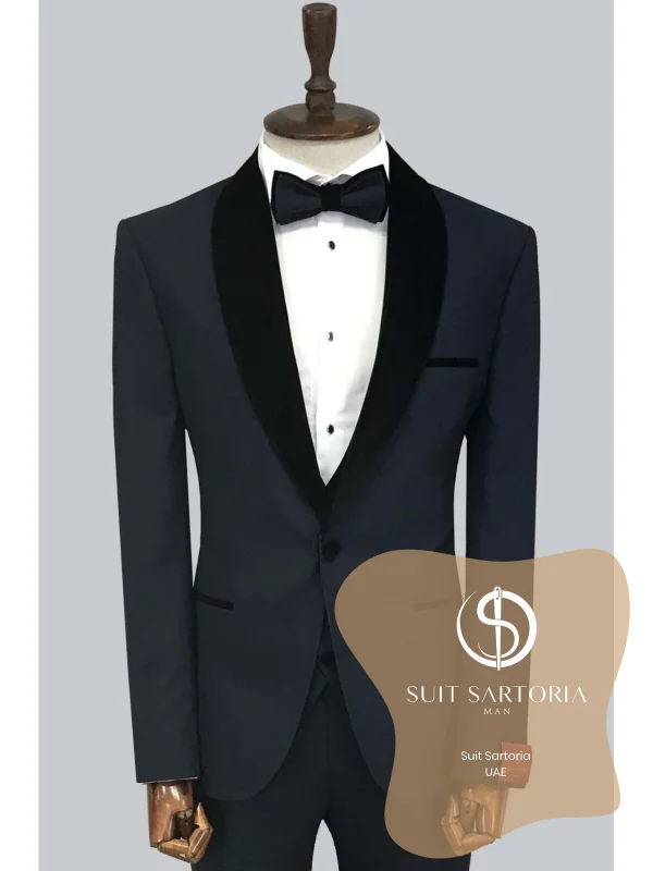 Suit Sartoria Navy Blue Tuxedo