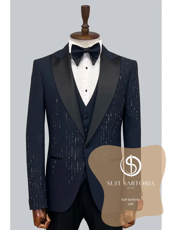 Suit Sartoria Navy Blue Tuxedo