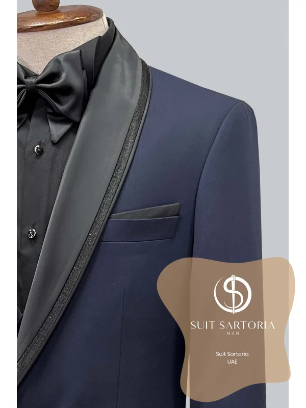 Suit Sartoria Navy Blue Tuxedo