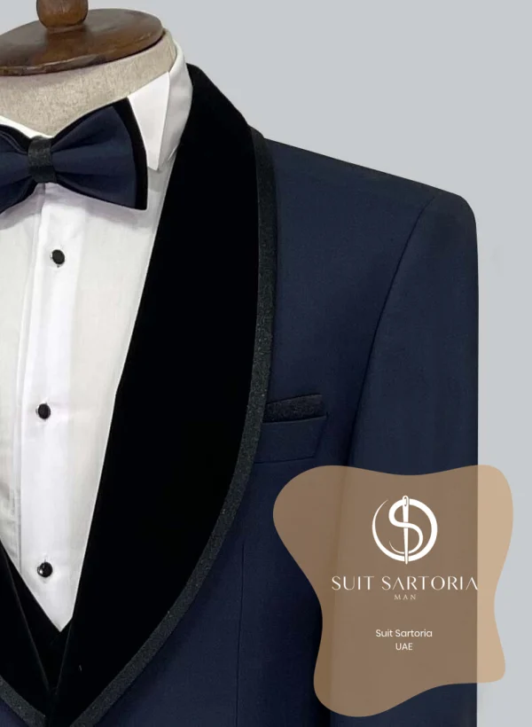 Suit Sartoria Navy Blue Tuxedo