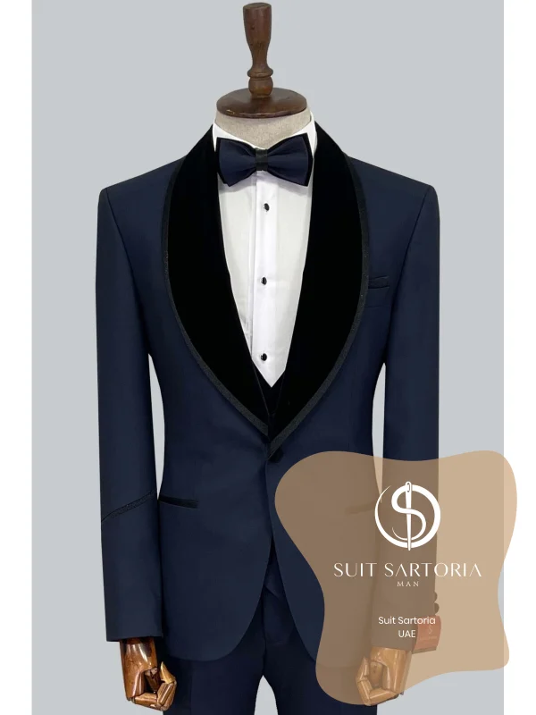 Suit Sartoria Navy Blue Tuxedo