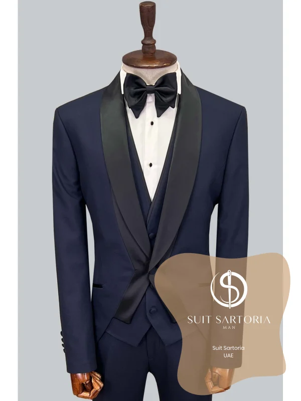 Suit Sartoria Navy Blue Tuxedo