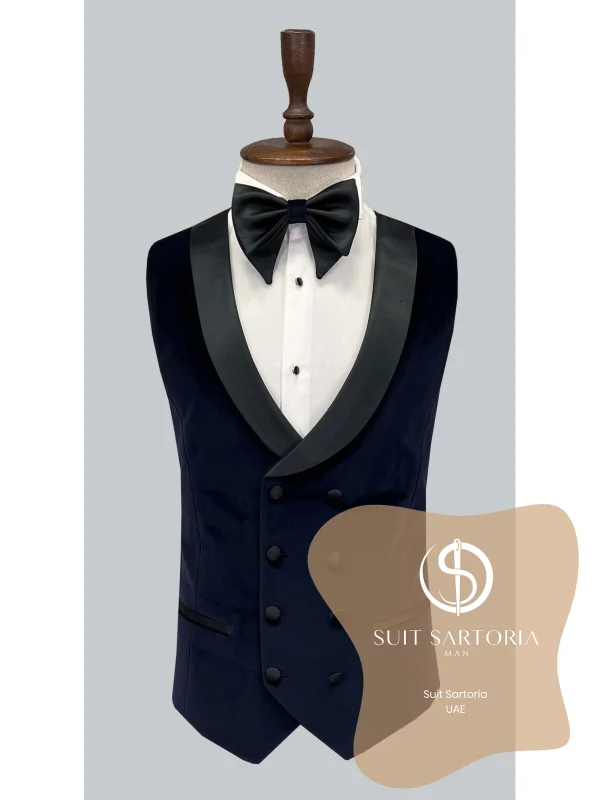 Suit Sartoria Navy Blue Velvet Tuxedo