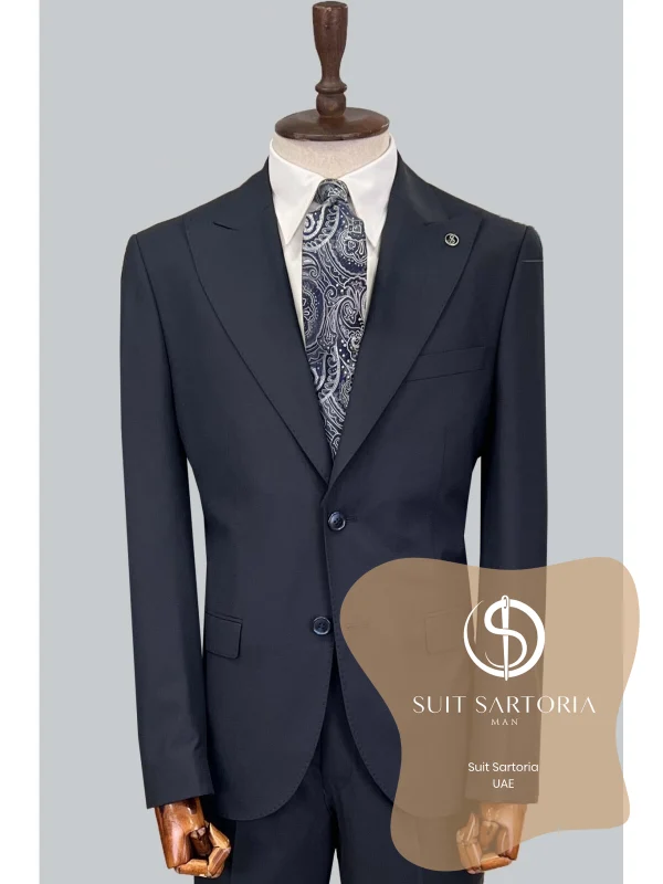 Suit Sartoria Navy Blue Wool Suit