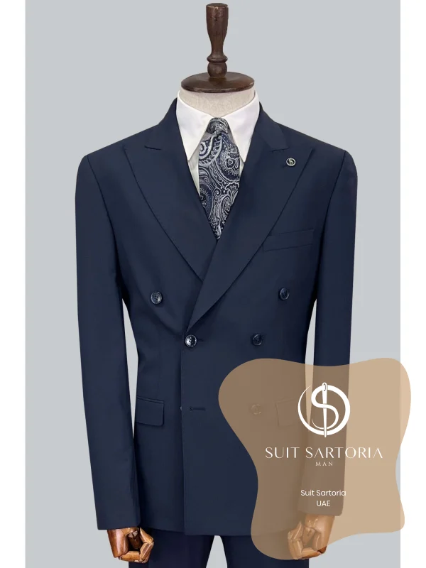 Suit Sartoria Navy Blue Wool Suit