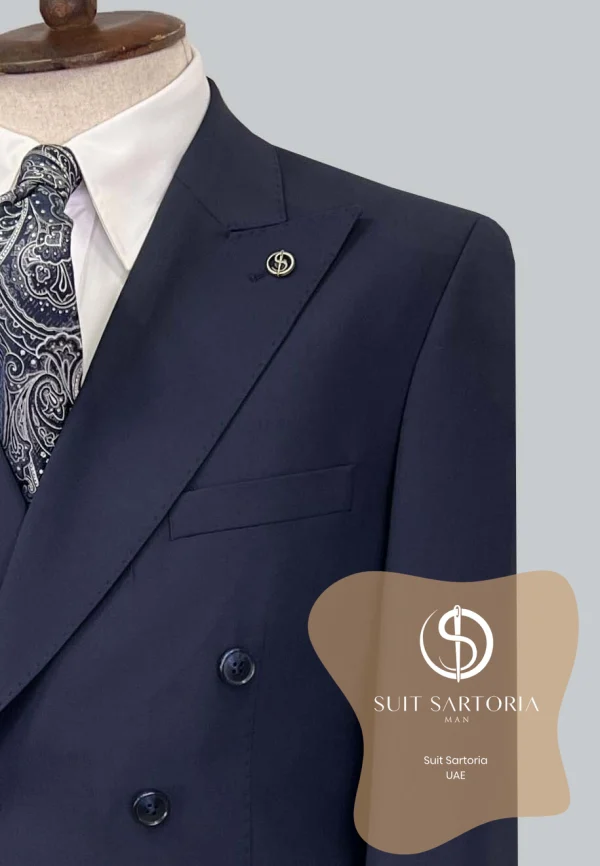 Suit Sartoria Navy Blue Wool Suit