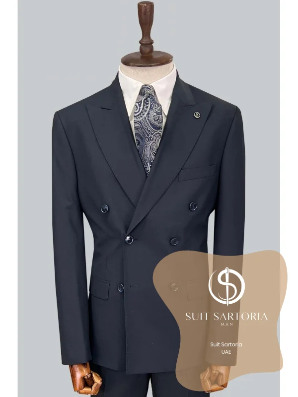 Suit Sartoria Navy Blue Wool Suit