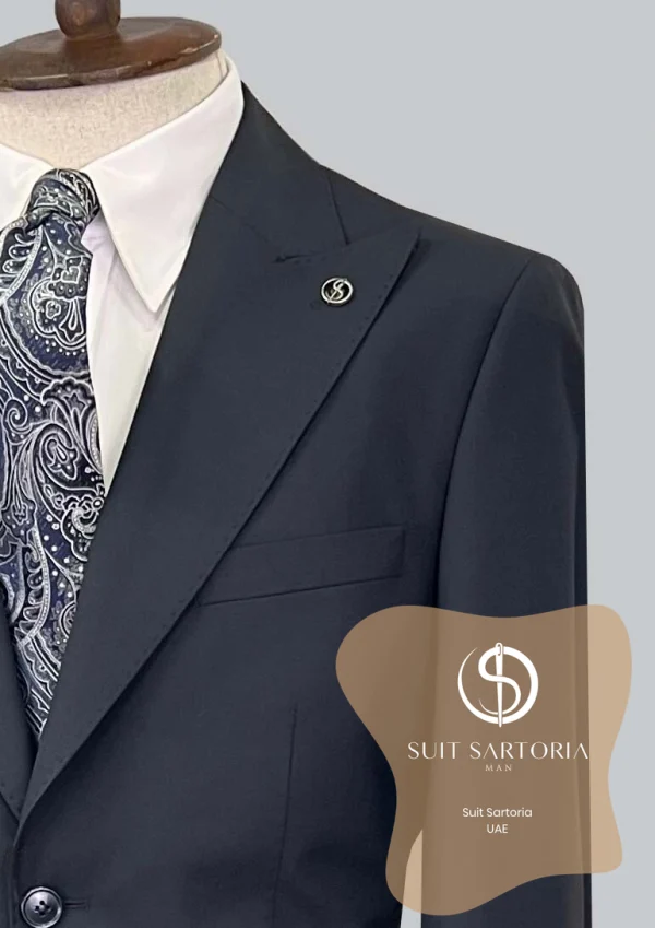 Suit Sartoria Navy Blue Wool Suit