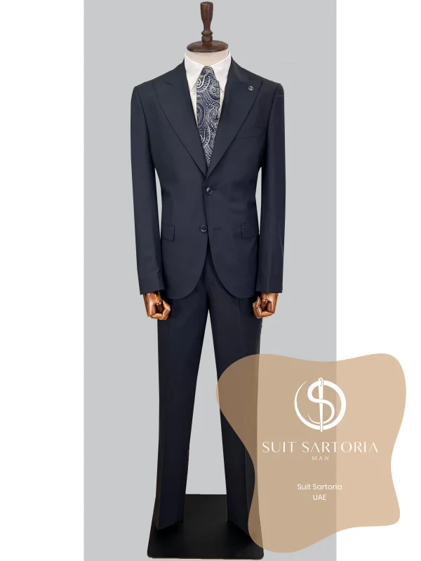 Suit Sartoria Navy Blue Wool Suit