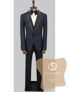 suit sartoria uae navy blue wool tuxedo ll9VNL