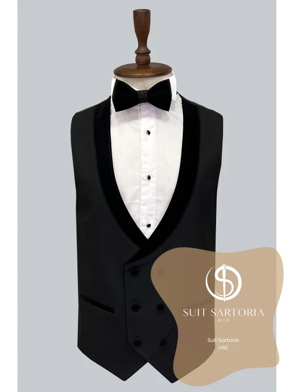 Suit Sartoria Removable Lapel Black Tuxedo