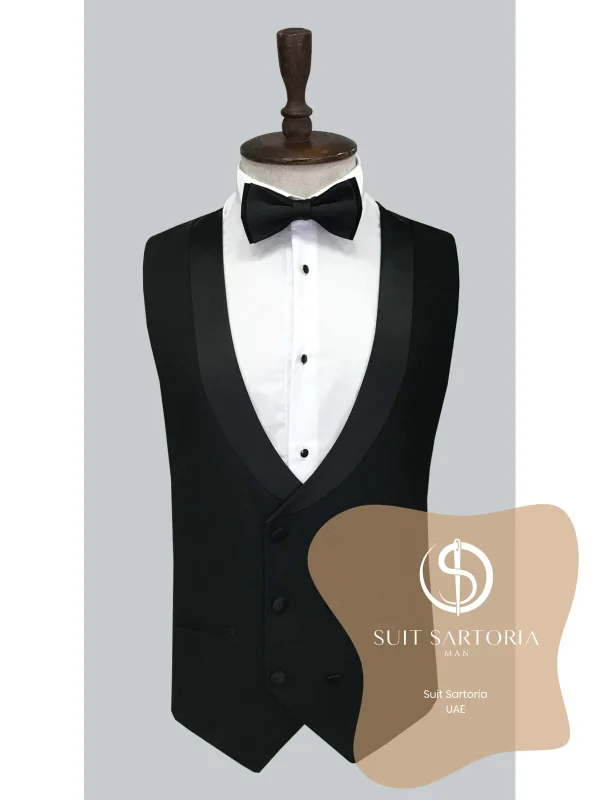 Suit Sartoria Removable Lapel Black Tuxedo