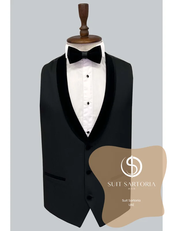 Suit Sartoria Removable Lapel Black Tuxedo