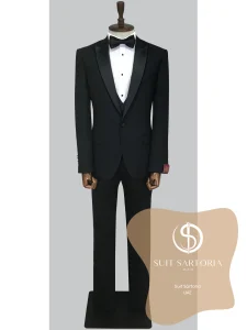 suit sartoria uae removable lapel black tuxedo blMA0L