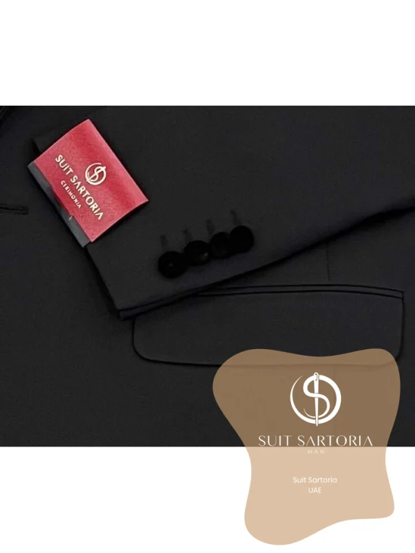 Suit Sartoria Removable Lapel Black Tuxedo