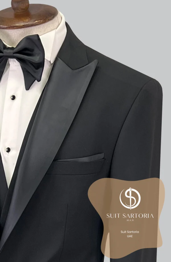 Suit Sartoria Removable Lapel Black Tuxedo