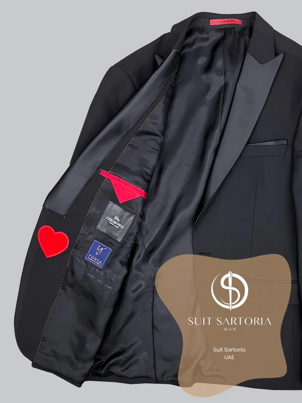 Suit Sartoria Removable Lapel Black Tuxedo