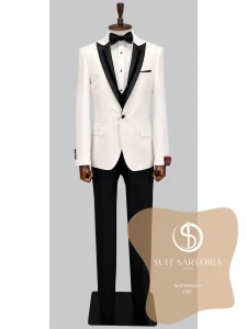 suit sartoria uae removable lapel white tuxedo DJgxrQ