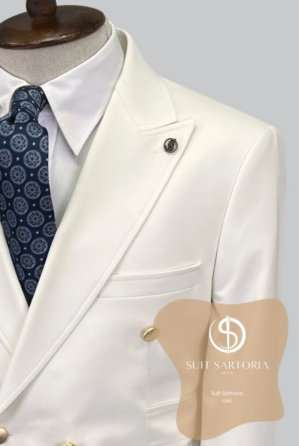 Suit Sartoria White Double Breasted Suit