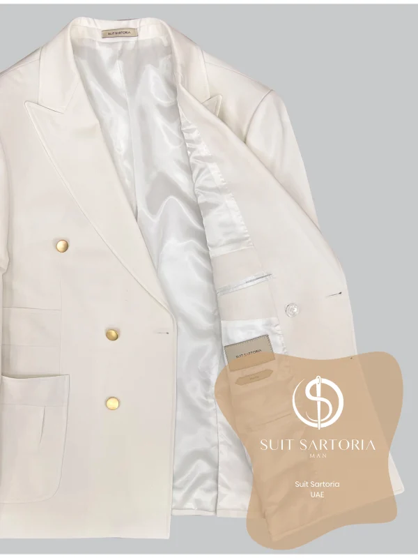 Suit Sartoria White Double Breasted Suit