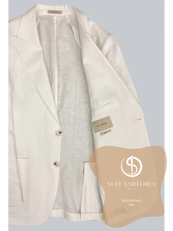 Suit Sartoria White Linen Suit