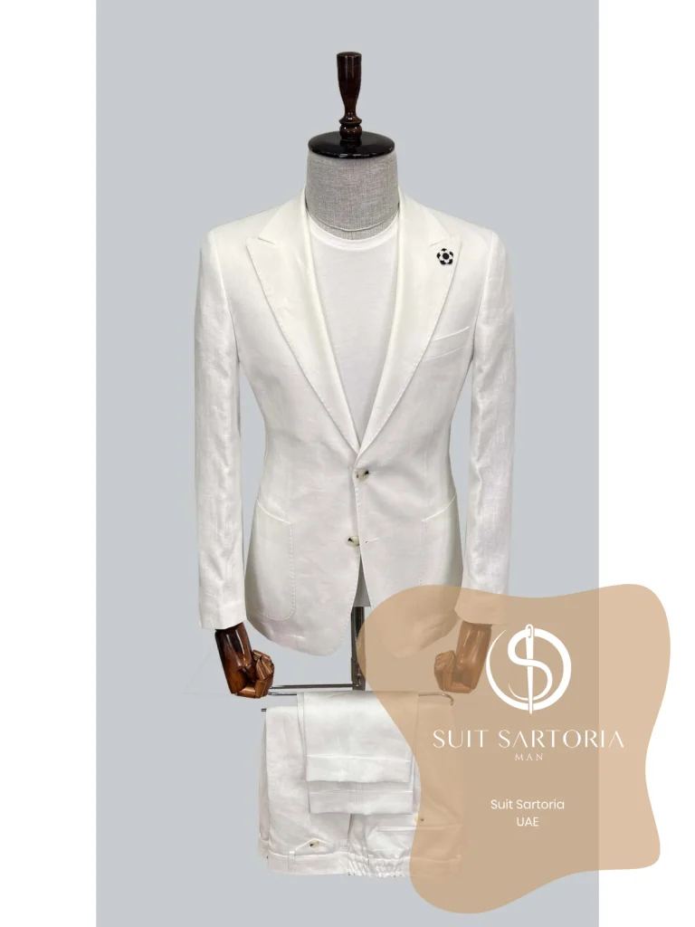 Suit Sartoria White Linen Suit