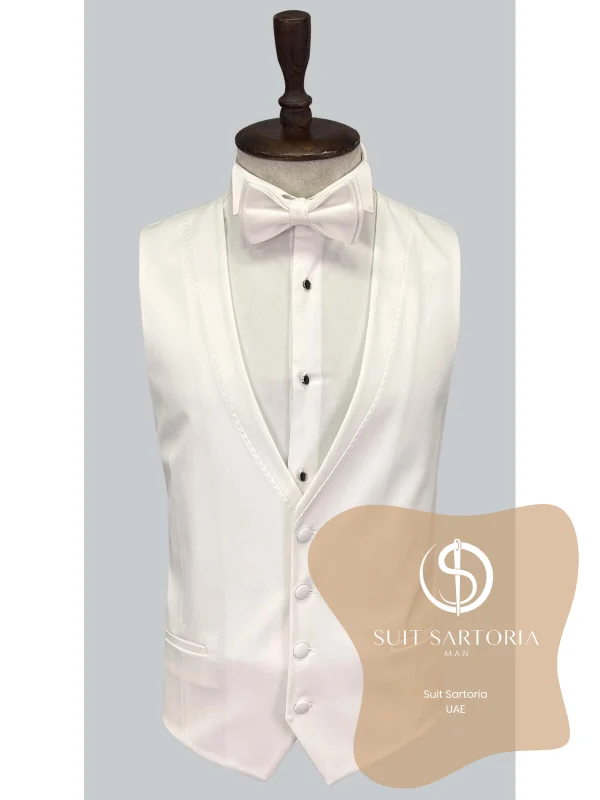 Suit Sartoria White Removable Lapel Tuxedo