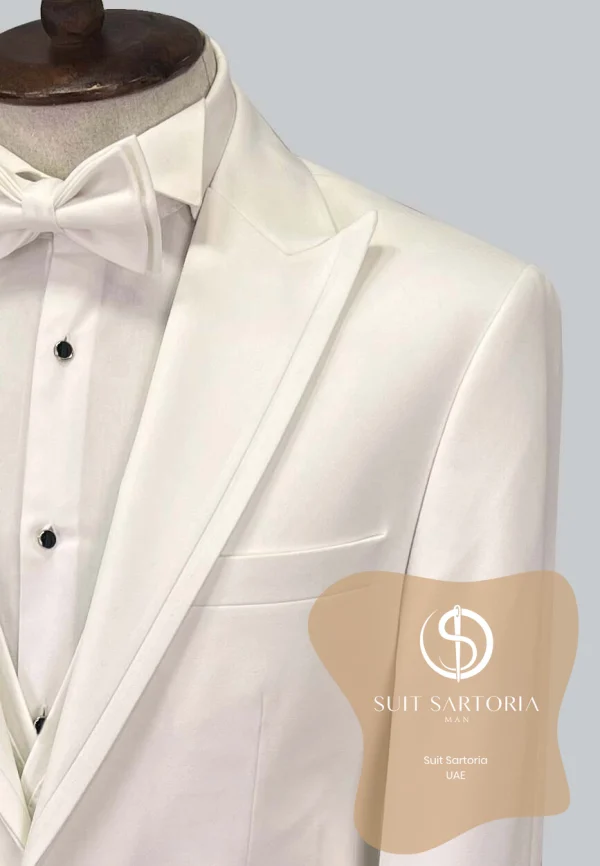 Suit Sartoria White Removable Lapel Tuxedo