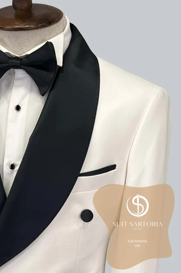 Suit Sartoria White Shawl Lapel Tuxedo