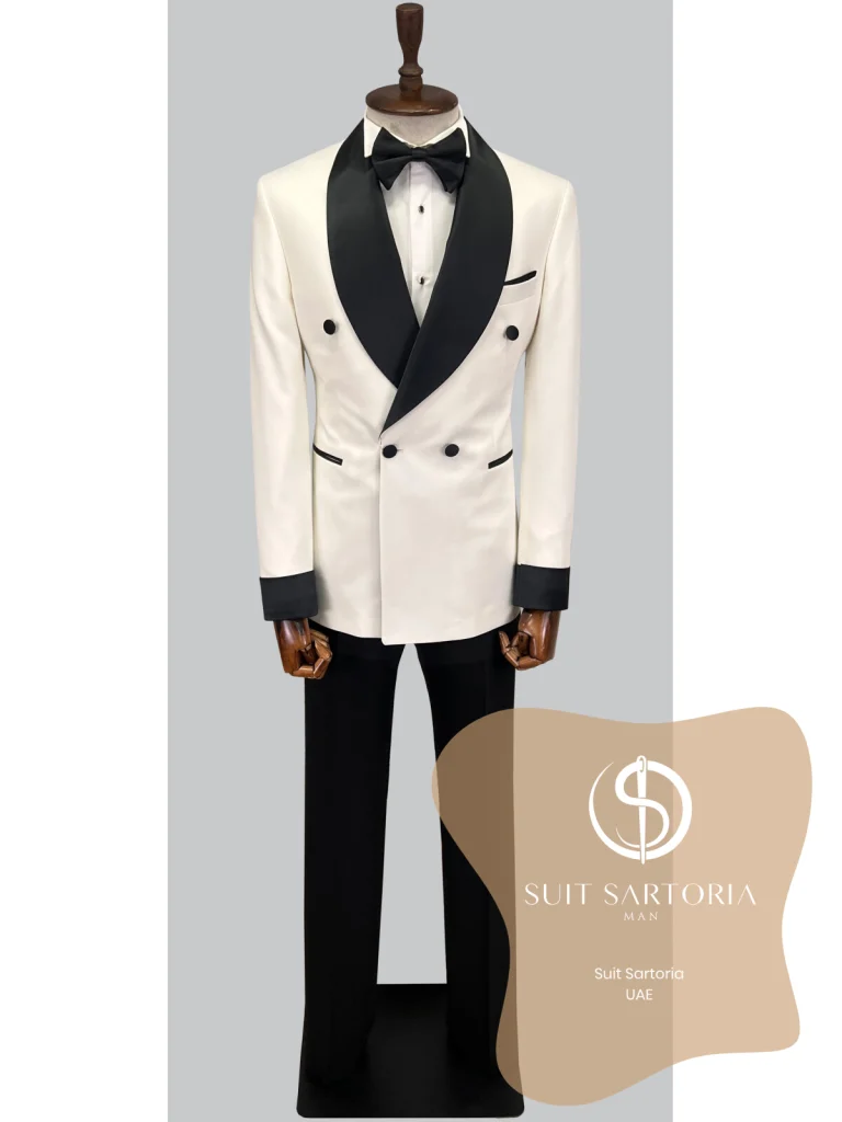 Suit Sartoria White Shawl Lapel Tuxedo