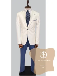 suit sartoria uae white suit Gab7yr