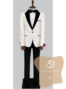 suit sartoria uae white tuxedo F0NU5K