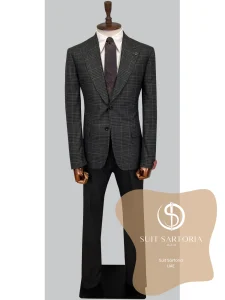 suit sartoria uae wool anthracite suit MPqO8S