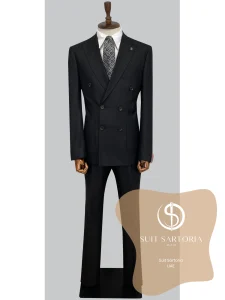 suit sartoria uae wool black suit TFyn26