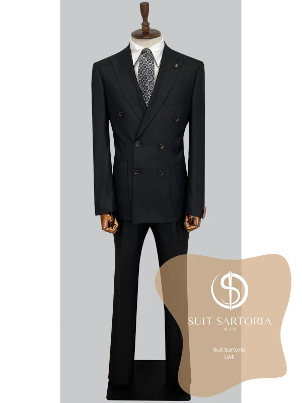 Suit Sartoria Wool Black Suit