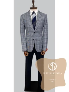 suit sartoria uae wool blue suit aQTCM6