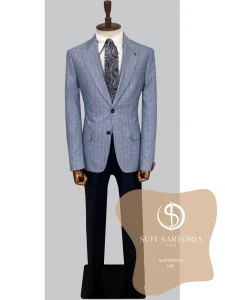 suit sartoria uae wool blue suit tXQWOS