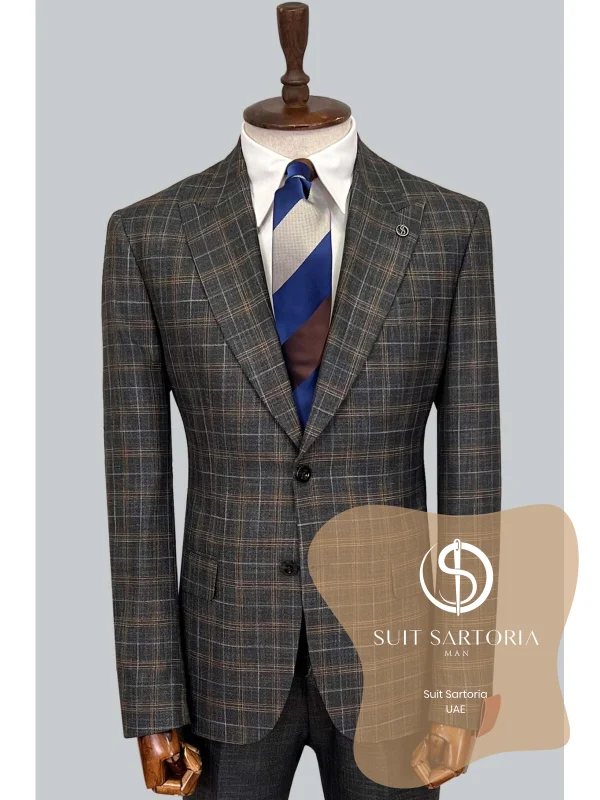 Suit Sartoria Wool Brown Suit