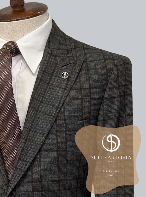 Suit Sartoria Wool Brown Suit