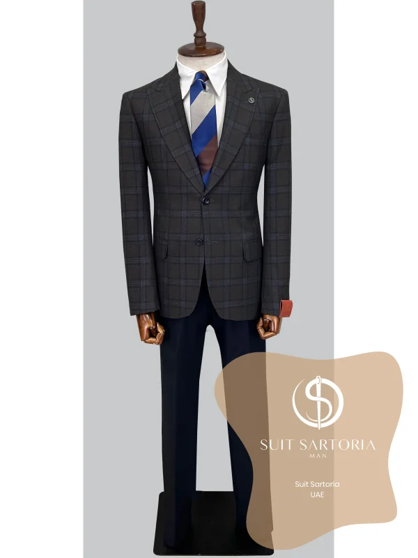 Suit Sartoria Wool Brown Suit