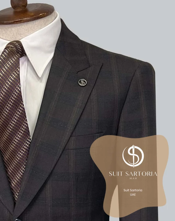 Suit Sartoria Wool Brown Suit