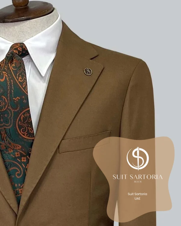 Suit Sartoria Wool Brown Suit